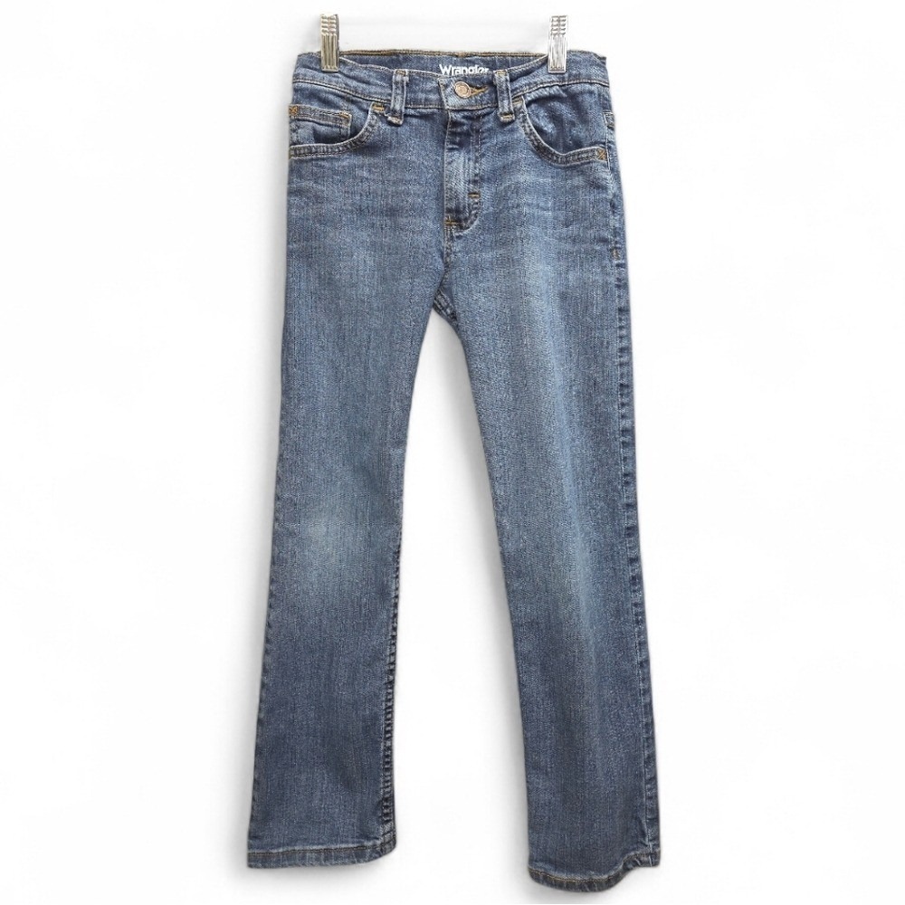 Wrangler Kids Jeans Size 10 Slim Classic‎ Straight Adjustable Waist 5 Pocket